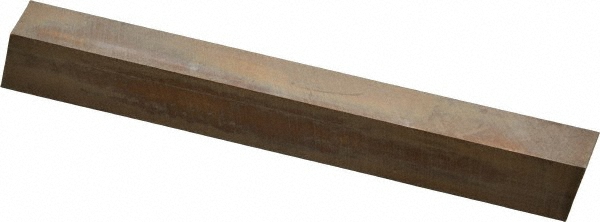 Tool Bit Blank: 3/8" Wide, 1/2" High, 4" Long, M2 High-Speed Steel, Rectangle - 10 deg Beveled, Two Beveled Ends, Ground