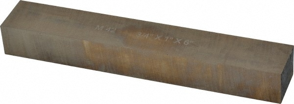 Cleveland C44660 Tool Bit Blank: 3/4" Width, 1" Height, 6" OAL, M42, Cobalt, Rectangle Image