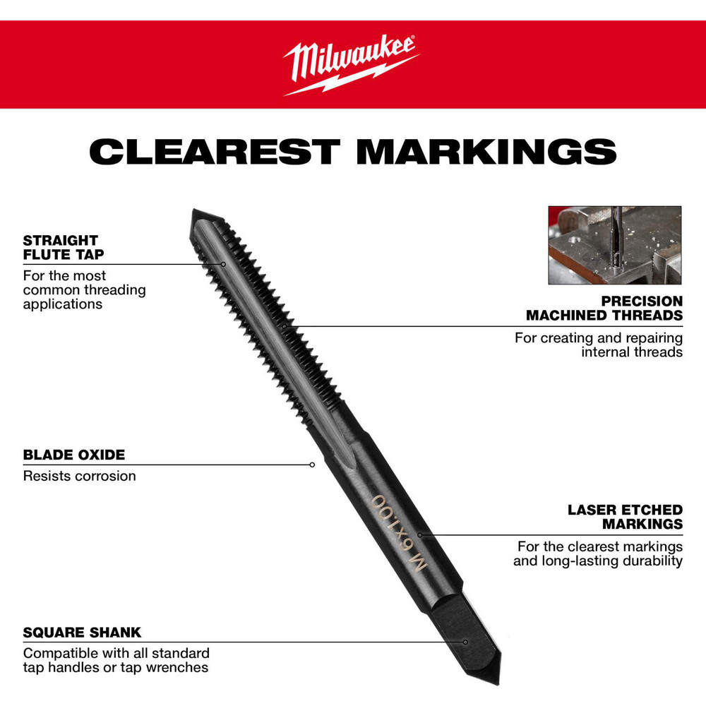 Milwaukee Tool Tap & Drill Sets; Maximum Drill Size (Wire) 21 MSC