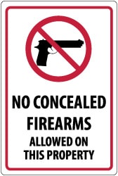 Security & Admittance Sign: Rectangle, 