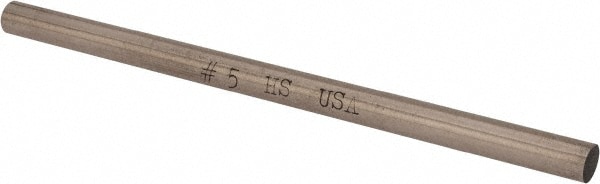Drill Blank: 0.2055" Dia, 3-3/4" Long, High Speed Steel