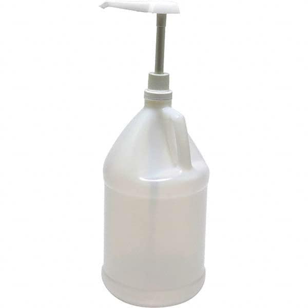 1 to 4.9 gal Polyethylene Dispensing Bottle: 6.1" Dia, 11.8" High