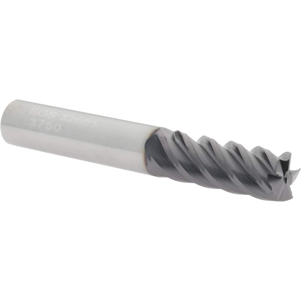SGS - Square End Mill: 3/8