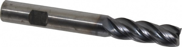 Kennametal 4071919 Square End Mill: 1/2 Dia, 1-1/2 LOC, 1/2 Shank Dia, 4 OAL, 4 Flutes, Solid Carbide Image