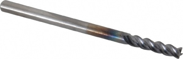 Kennametal 4047697 Square End Mill: 1/8 Dia, 1/2 LOC, 1/8 Shank Dia, 2 OAL, 4 Flutes, Solid Carbide Image