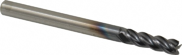 Kennametal 4047706 Square End Mill: 3/16 Dia, 5/8 LOC, 3/16 Shank Dia, 2-1/4 OAL, 4 Flutes, Solid Carbide Image