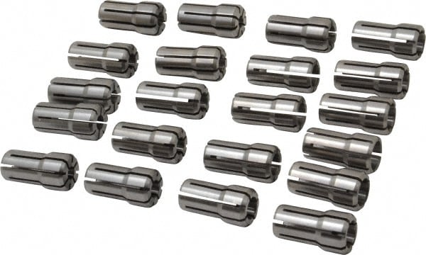 Parlec DA100-S021 Collet Set: 21 Pc, Series DA100, 1/4 to 9/16" Capacity Image