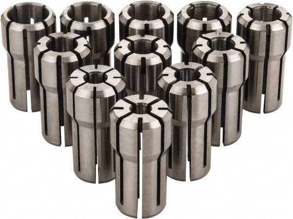 Parlec DA100-S011 Collet Set: 11 Pc, Series DA100, 1/4 to 9/16" Capacity Image