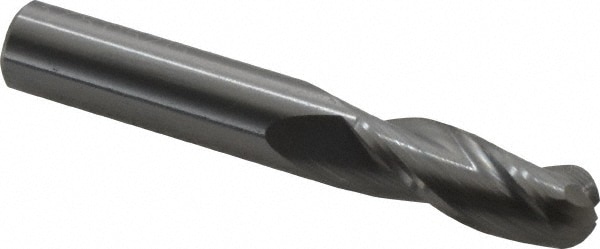 OSG 403-3750-BN Ball End Mill: 0.375" Dia, 1" LOC, 3 Flute, Solid Carbide Image