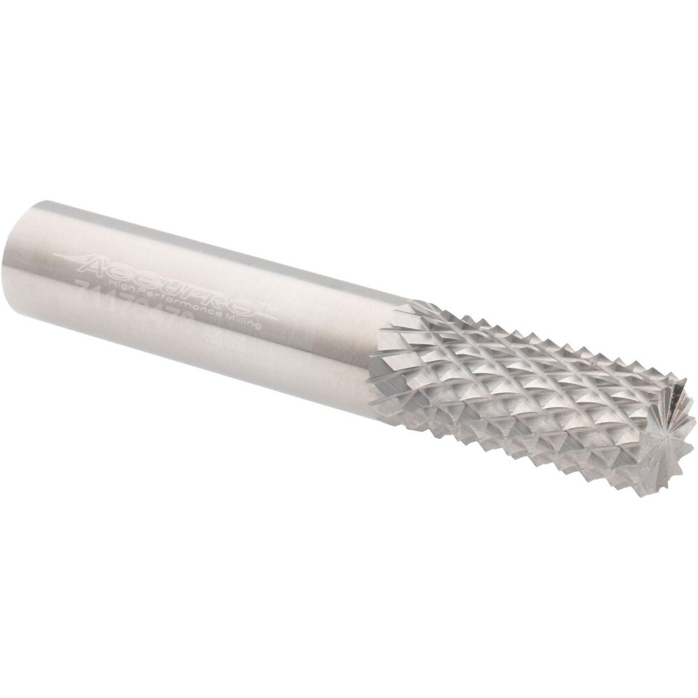 Diamond Pattern Router Bit: 0.5" Dia, 1" LOC, 1/2" Shank Dia, Burr