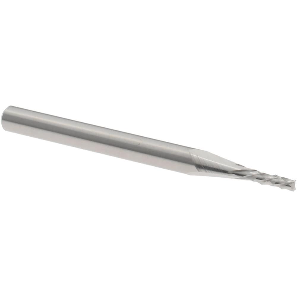 Diamond Pattern Router Bit: 0.0625" Dia, 0.1875" LOC, 1/8" Shank Dia, End Mill