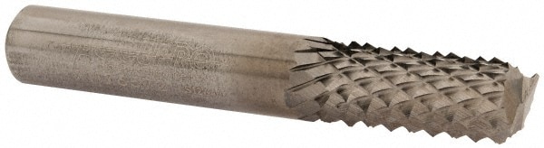 Diamond Pattern Router Bit: 0.375" Dia, 0.875" LOC, 3/8" Shank Dia, End Mill