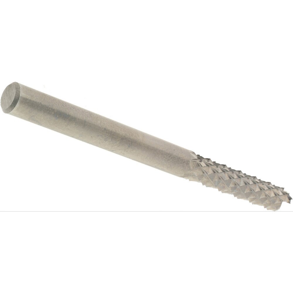 Diamond Pattern Router Bit: 0.25" Dia, 1" LOC, 1/4" Shank Dia, Fishtail Point
