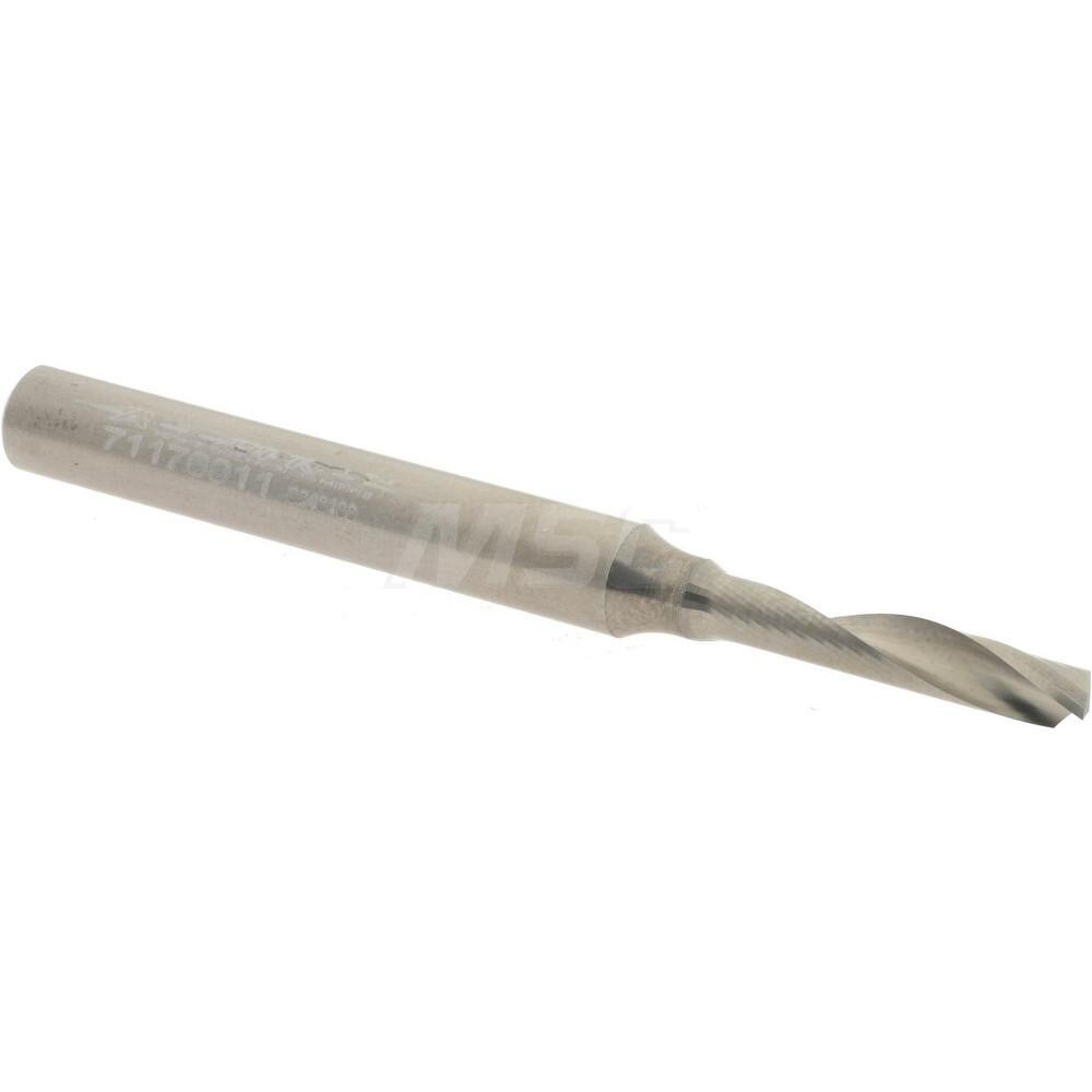 Spiral Router Bit: 4 mm Dia, 20 mm LOC, 6 mm Shank Dia, Upcut
