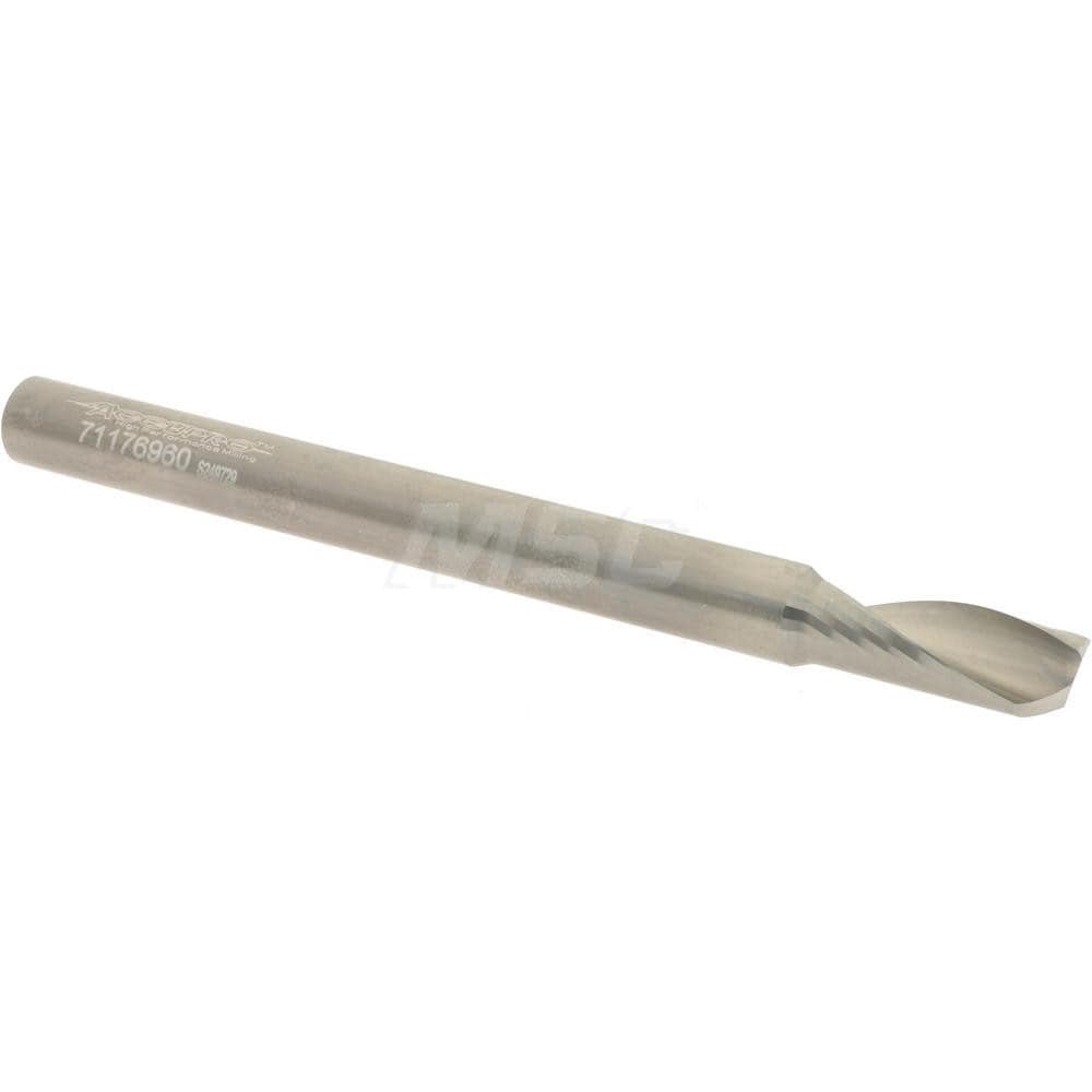 Spiral Router Bit: 8 mm Dia, 20 mm LOC, 8 mm Shank Dia, Upcut