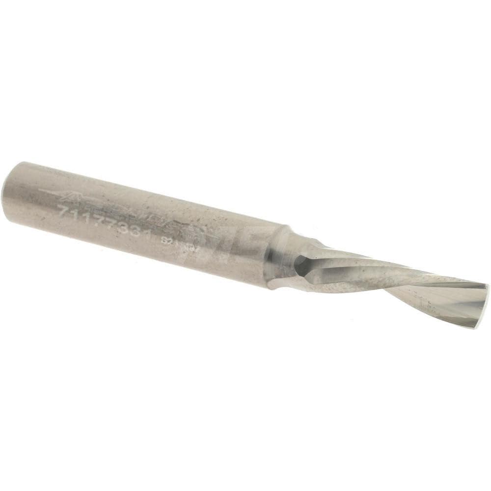 Accupro OCSFL18745 Spiral Router Bit: 0.1875" Dia, 0.625" LOC, 1/4" Shank Dia, Downcut Image