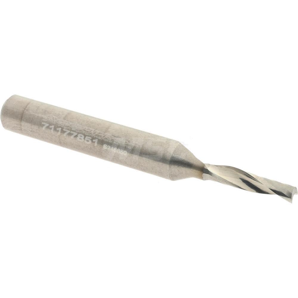 Accupro OCSFP12544 Spiral Router Bit: 0.125" Dia, 0.5" LOC, 1/4" Shank Dia, Upcut Image