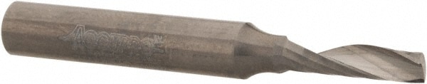 Accupro OCSFP15645 Spiral Router Bit: 0.1563" Dia, 0.5625" LOC, 1/4" Shank Dia, Upcut Image