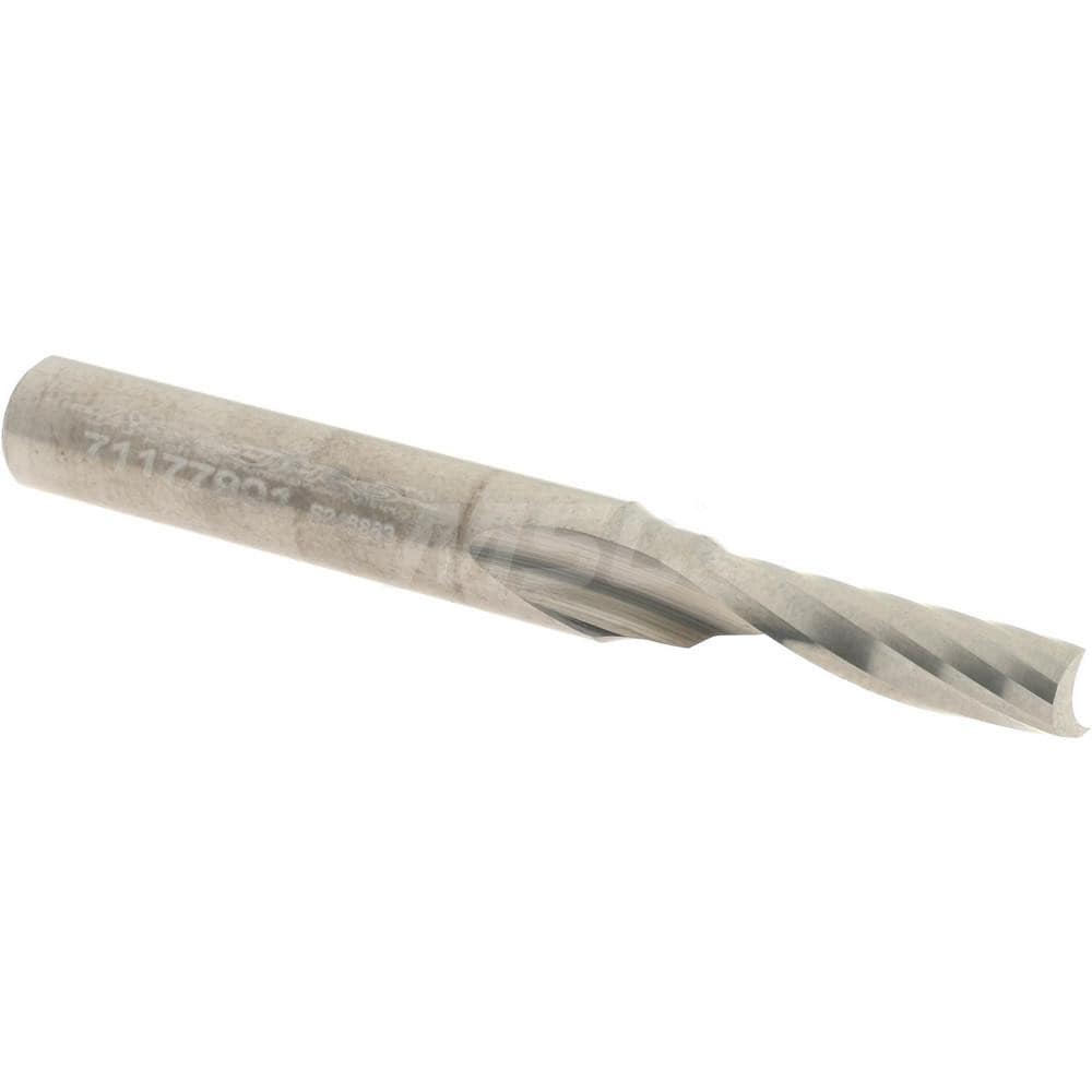 Accupro OCSFP18745 Spiral Router Bit: 0.1875" Dia, 0.625" LOC, 1/4" Shank Dia, Upcut Image