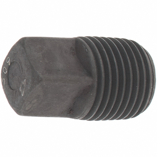 Black Square Plug: 1/8", Threaded - Forged Carbon Steel, Class 3000