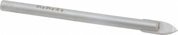 Made in USA 268012 3/16", 5/32" Diam Straight Shank, Carbide Tipped, Tile and Glass Drill Bit Image