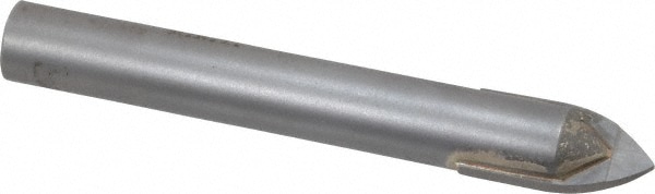 Made in USA 268032 1/2", 7/16" Diam Straight Shank, Carbide Tipped, Tile and Glass Drill Bit Image