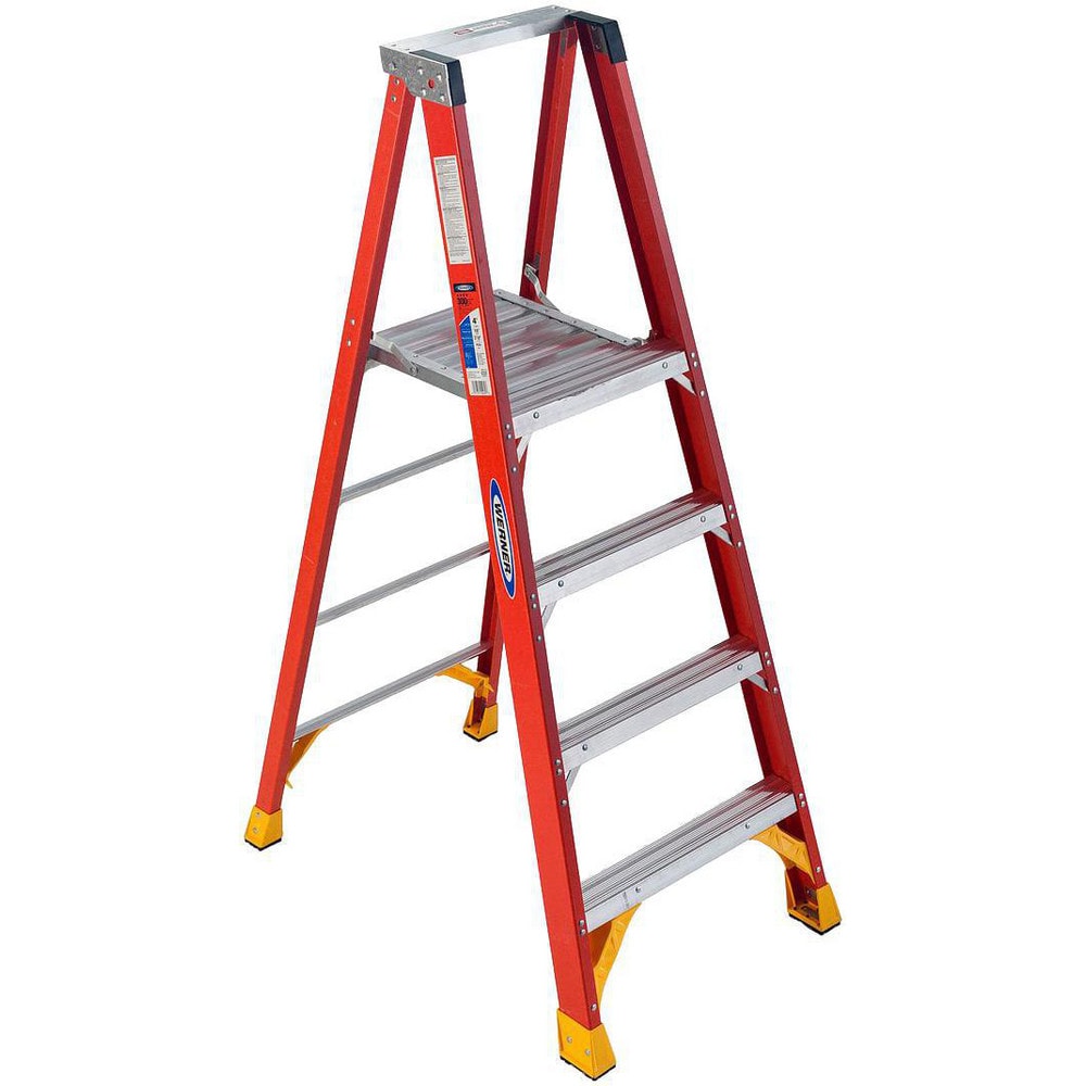 3-Step Fiberglass Step Ladder: Type IA, 6' High