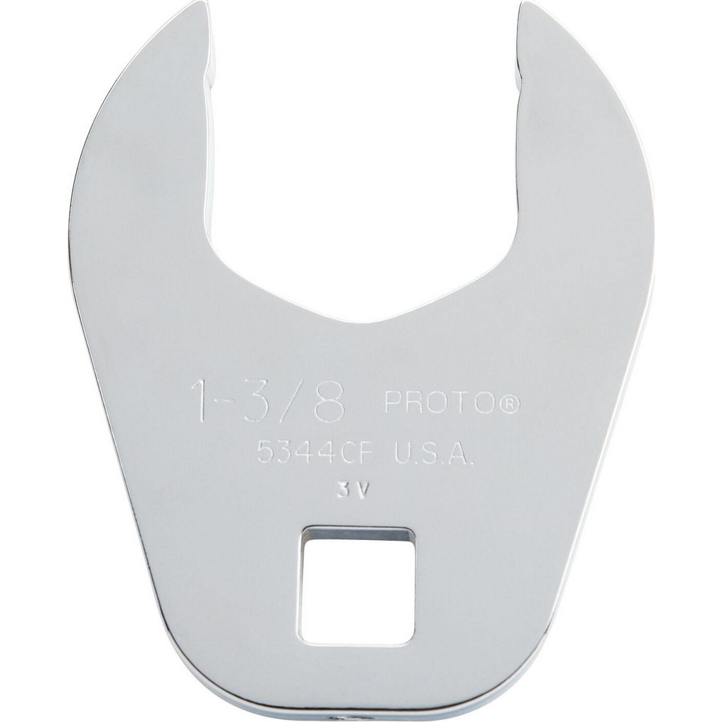 STANLEY Proto J5344CF Open End Crowfoot Wrench - 1/2 Drive 1-3/8 Inch