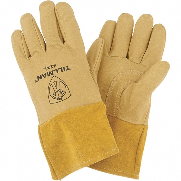 TILLMAN 42XL Welding Gloves: Size X-Large, Leather, MIG & TIG Application 