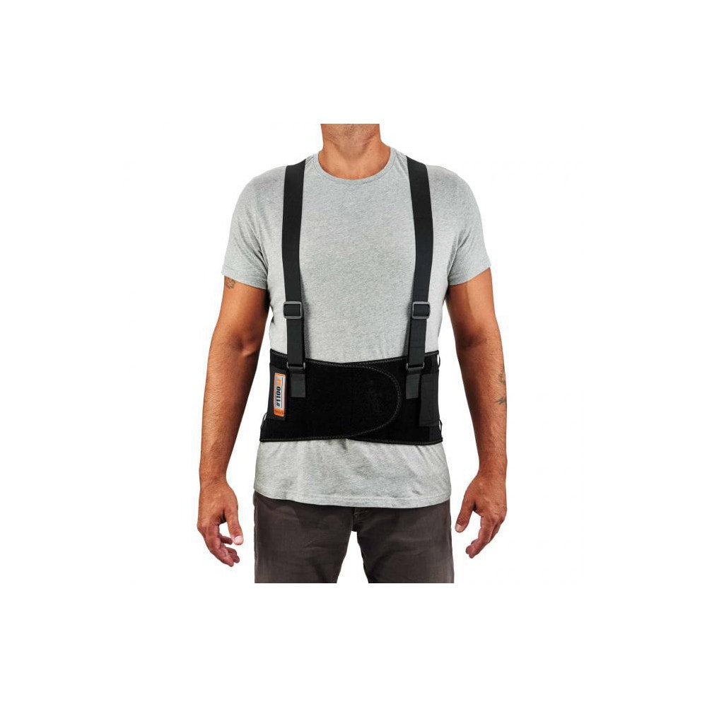 Back Support: Belt with Adjustable Shoulder Straps, X-Small, 20 to 25  Waist, 8 Belt Width