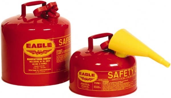 Eagle UI20FS Safety Can: 2 gal, Steel 