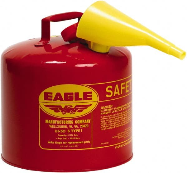 Eagle UI50FS Safety Can: 5 gal, Steel 