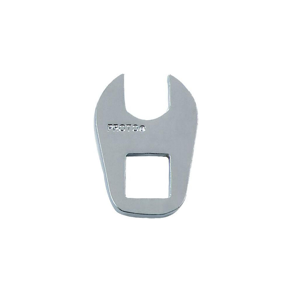 Open End Crowfoot Wrench: - 1-3/32" Head Dia, 1/4" Head Thickness, Chrome Finish