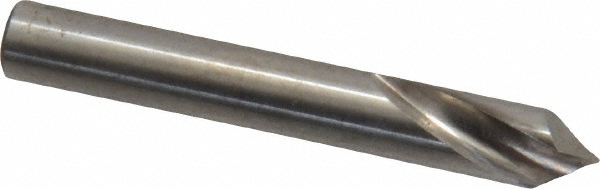 Spotting Drill: 3/16" Dia, 90 ° Point, 1-3/8" OAL, High Speed Steel