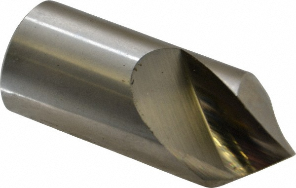 Spotting Drill: 1" Dia, 90 ° Point, 2-1/2" OAL, High Speed Steel