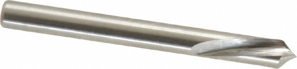 Spotting Drill: 1/8" Dia, 90 ° Point, 1-1/4" OAL, High Speed Steel