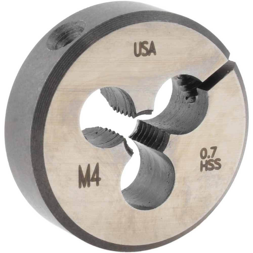 Round Die: M4x0.7, High Speed Steel