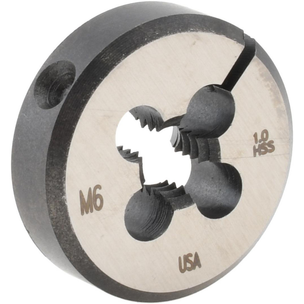 Round Die: M6x1, High Speed Steel
