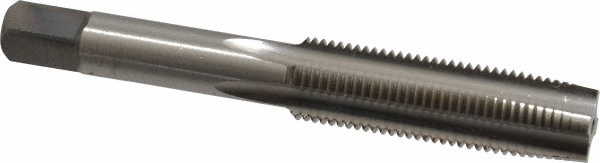 Straight Flute Tap: M12x1.25 Metric Fine, 4 Flute, Taper Chamfer, 6H Class of Fit, High-Speed Steel, Bright/Uncoated Finish - 3-3/8" OAL, Right Hand, D5, Series 1001