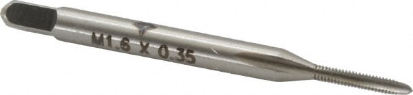 Cleveland C54044 M1.6x0.35 Plug RH 6H D3 Bright High Speed Steel 2-Flute Straight Flute Hand Tap Image