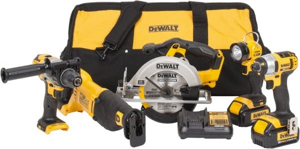 DeWALT - Cordless Tool Combination Kit: 20V, 12 Pc - 71362511 - MSC  Industrial Supply