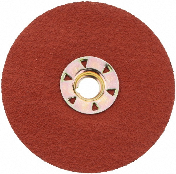 3M 41/2" Diam, 5/811 Hole, 60 Grit Ceramic Fiber Disc 71369144