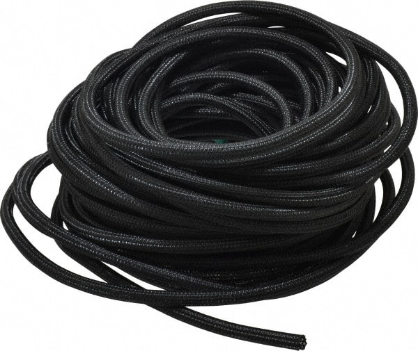 Techflex F6N0.25-100 Black PET Braided Cable Sleeve 