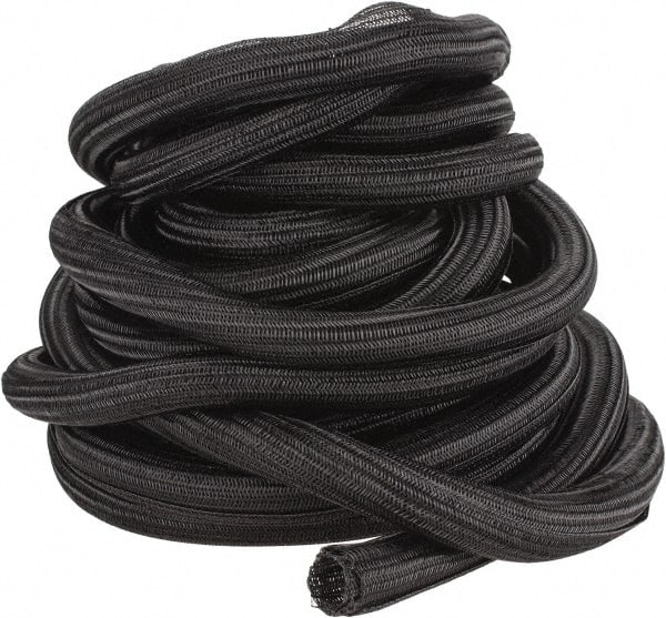 Black braided cable