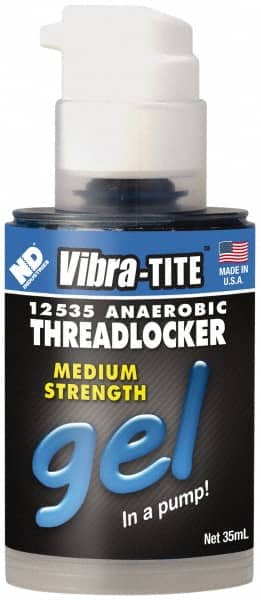 Vibra-Tite. 12535 Threadlocker: Blue, Gel 35 mL, Bottle 