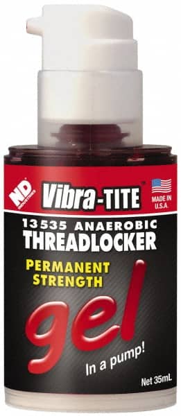 Vibra-Tite. 13535 Threadlocker: Red, Gel 35 mL, Bottle 