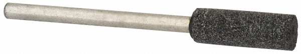 Mounted Point: 3/4" Thick, 1/8" Shank Dia, W164, 80 Grit, Medium