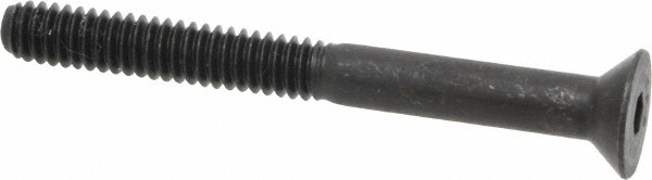 Value Collection 721146PR Flat Socket Cap Screw: 1/4-20 x 2-1/2" Long, Alloy Steel, Black Oxide Finish Image