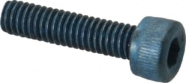 Metric Blue UST176214 Low Head Socket Cap Screw: M4 x 0.7, 16 mm Length Under Head, Socket Cap Head, Hex Socket Drive, Alloy Steel, Metric Blue Finish 