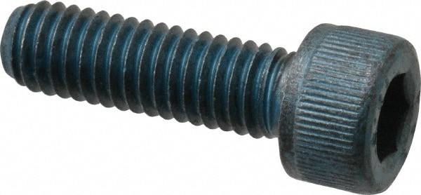 Metric Blue UST176240 Low Head Socket Cap Screw: M6 x 1, 20 mm Length Under Head, Socket Cap Head, Hex Socket Drive, Alloy Steel, Metric Blue Finish Image